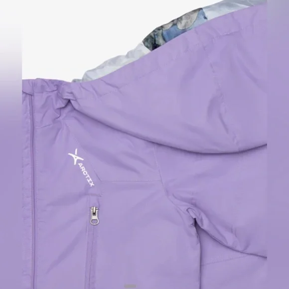 NEW NWT $100 Arctix Girls Insulated Hooded Winter Jacket Large 14/16 Snow Ski
